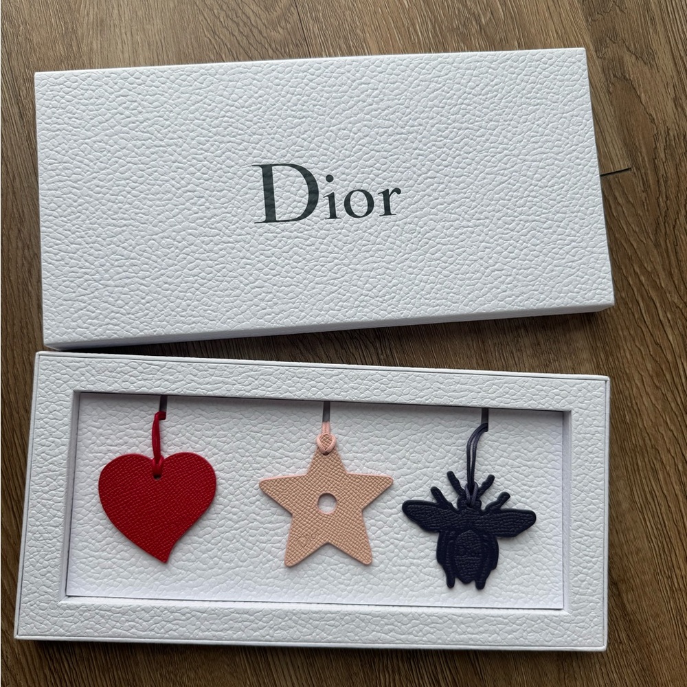 Dior Set of 3 Leather Bag Charms - Limited Edition